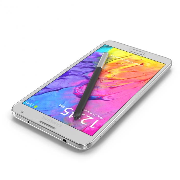 Samsung Galaxy Note 3 White 3D