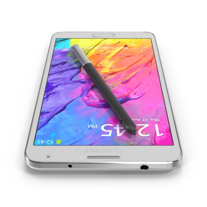 Samsung Galaxy Note 3 White 3D