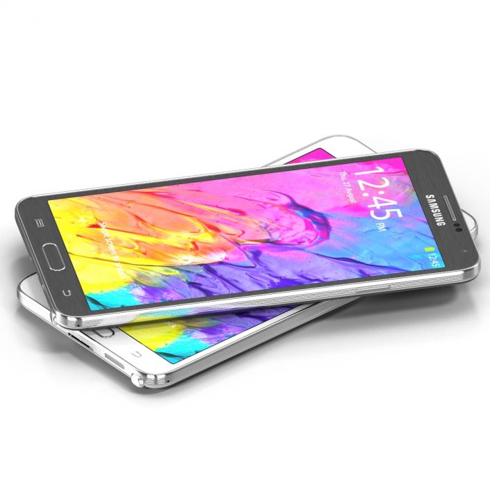 3D model Samsung Galaxy Note 3 Set