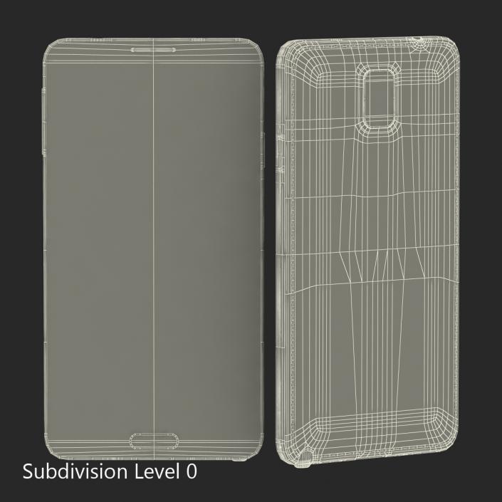 3D model Samsung Galaxy Note 3 Set