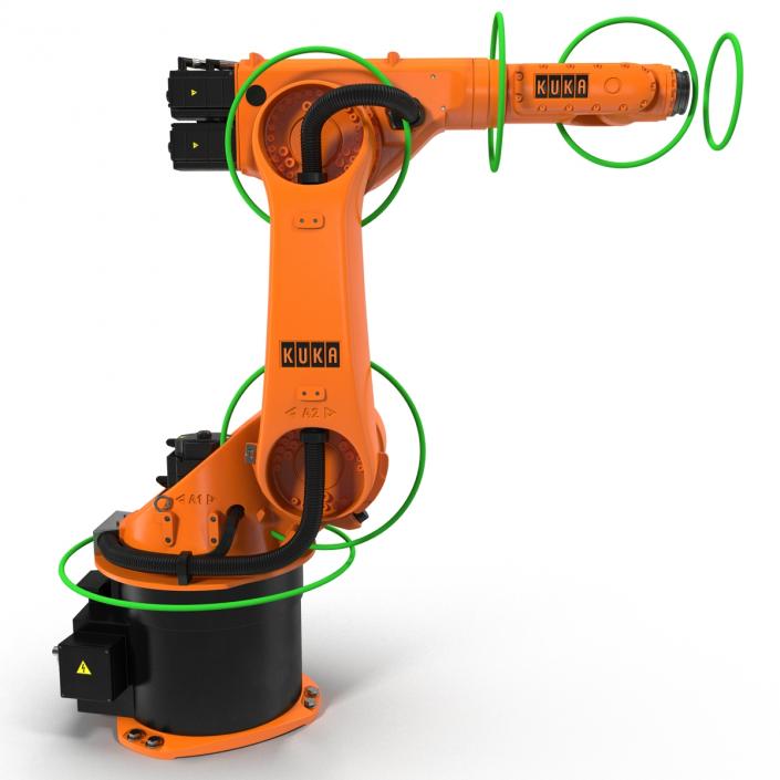 3D model Kuka Robot KR 60-3 Rigged