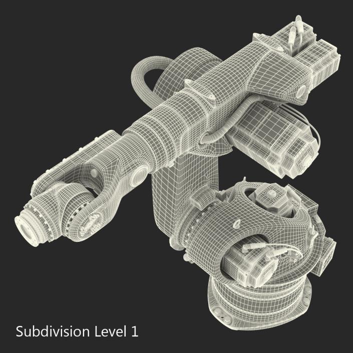 3D model Kuka Robot KR 60-3 Rigged