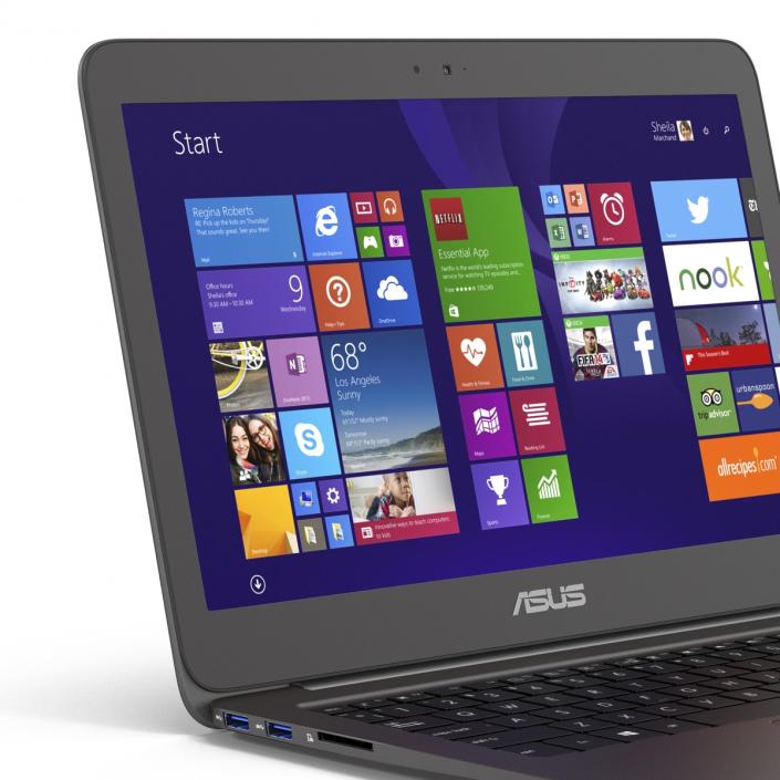 3D model Laptop Asus Zenbook UX305