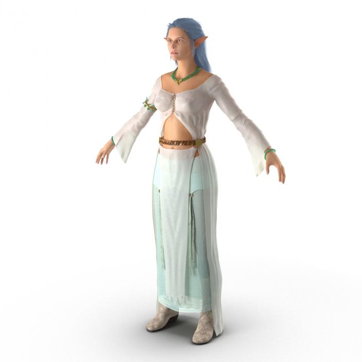 Female Elf Rigged 3D