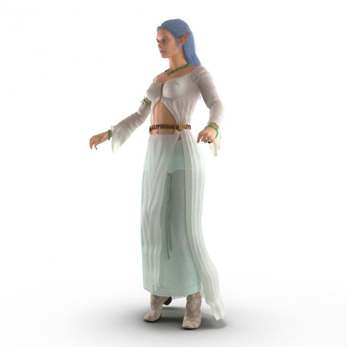 Female Elf Rigged 3D