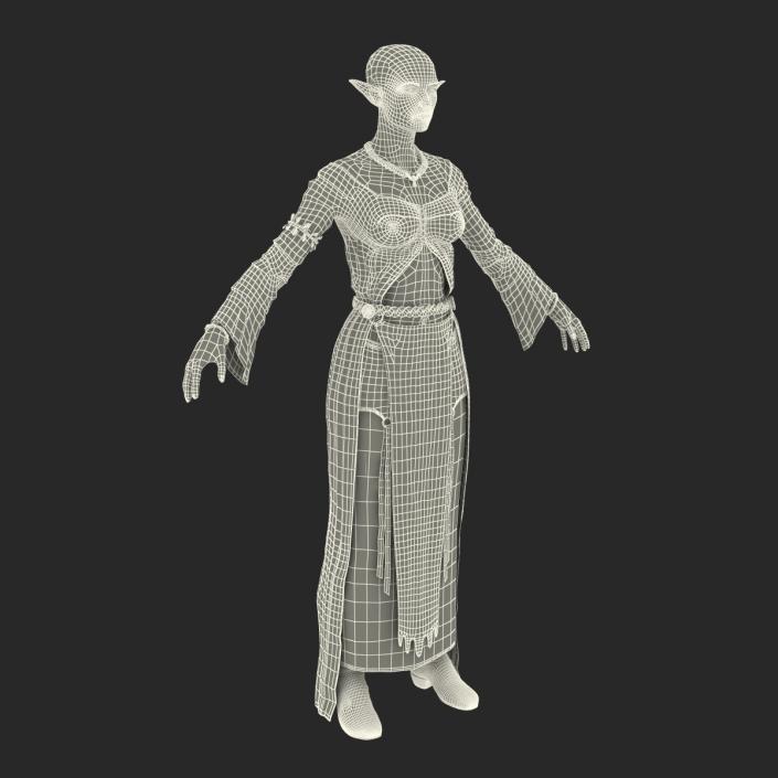 Female Elf Rigged 3D