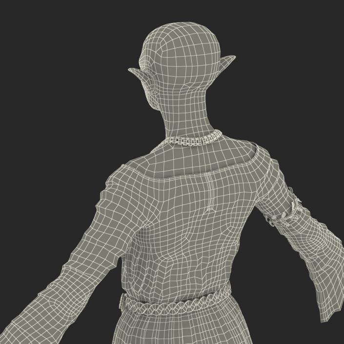 Female Elf Rigged 3D