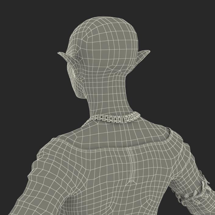 Female Elf Rigged 3D