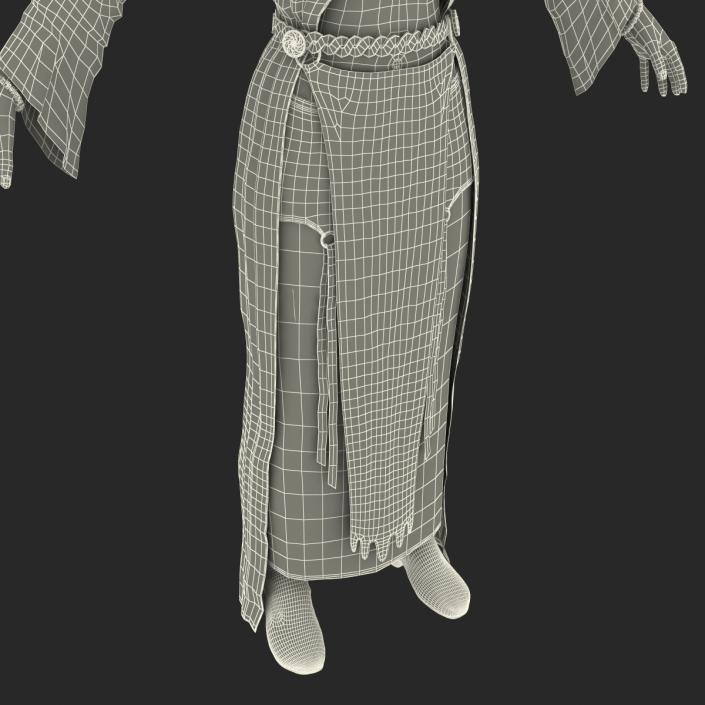 Female Elf Rigged 3D