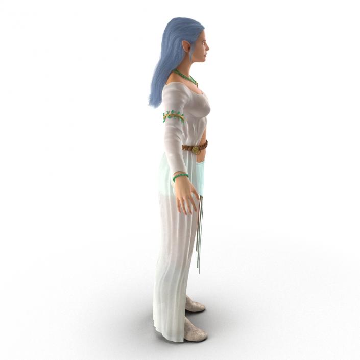 Female Elf Rigged 2 3D model