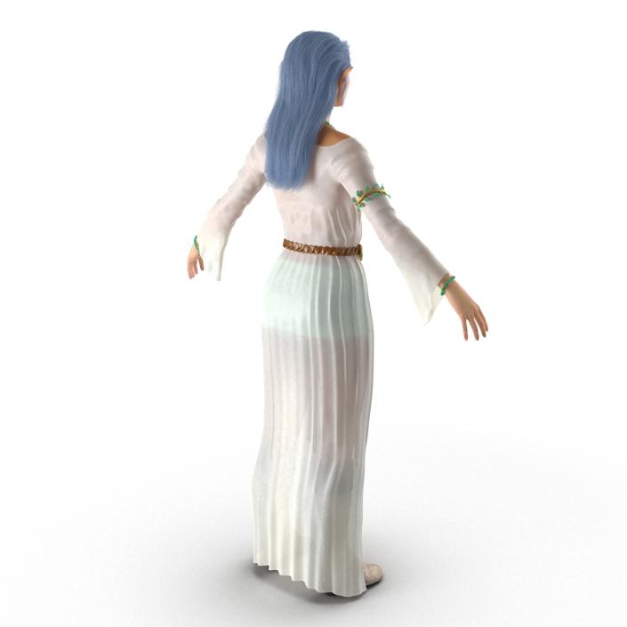 Female Elf Rigged 2 3D model