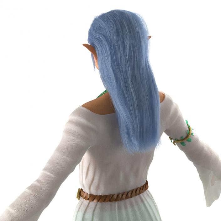 Female Elf Rigged 2 3D model