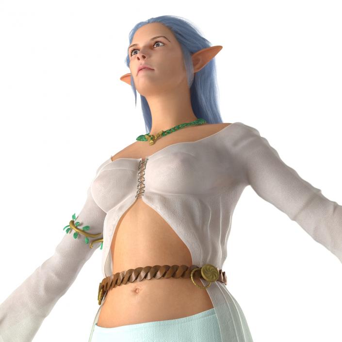 Female Elf Rigged 2 3D model