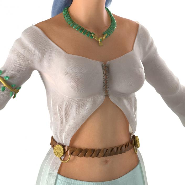 Female Elf Rigged 2 3D model