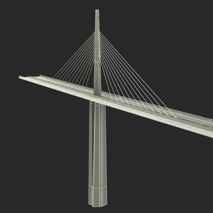 3D Millau Viaduct Bridge France model