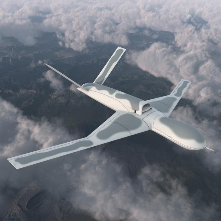 General Atomics Avenger UAV 3D