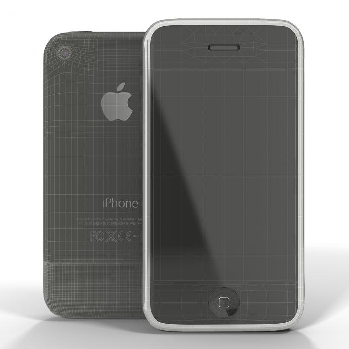 3D model Apple iPhone 2 Black