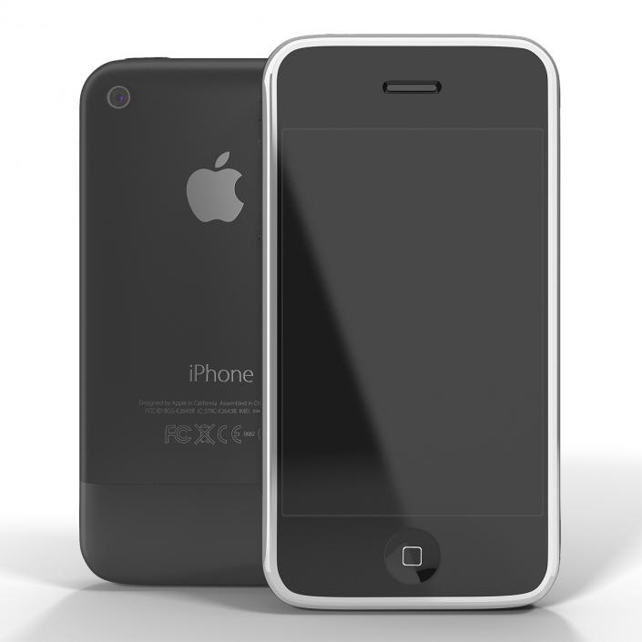 3D model Apple iPhone 2 Black