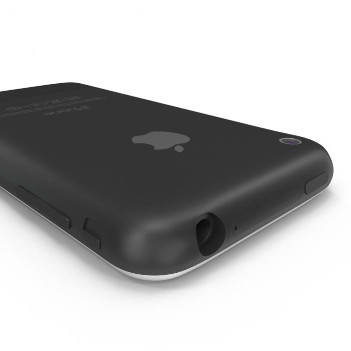 3D model Apple iPhone 2 Black