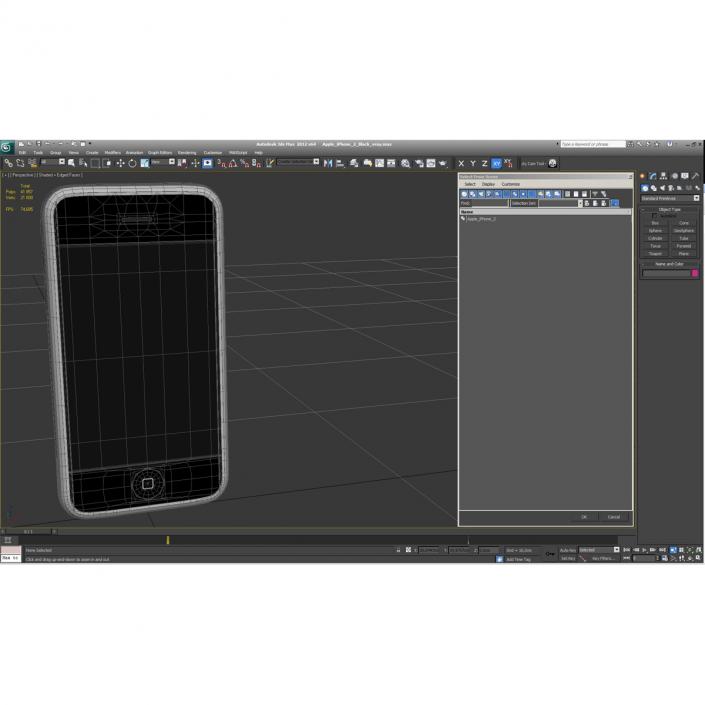 3D model Apple iPhone 2 Black