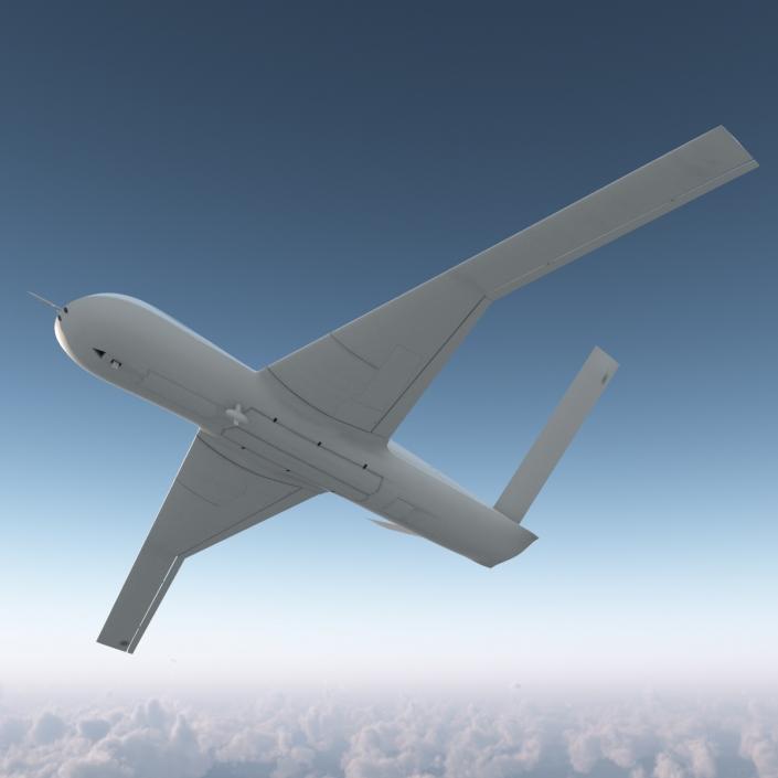 General Atomics Avenger UAV Rigged 3D model