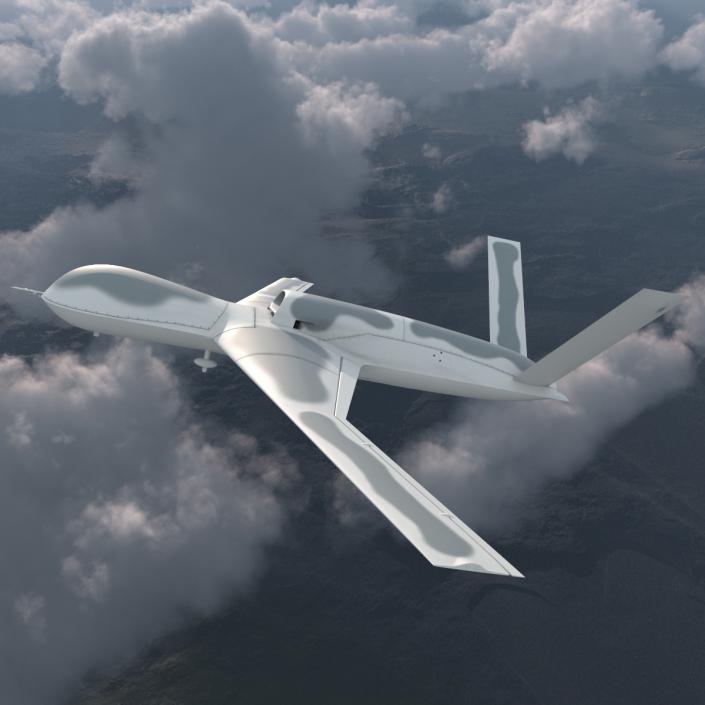 General Atomics Avenger UAV Rigged 3D model