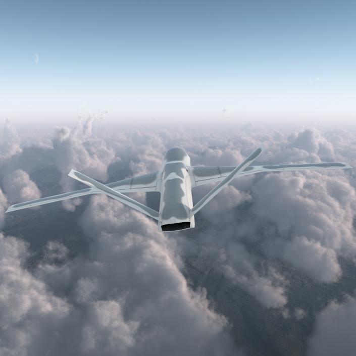 General Atomics Avenger UAV Rigged 3D model