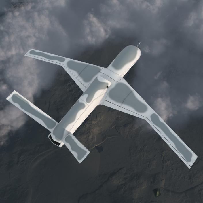 General Atomics Avenger UAV Rigged 3D model