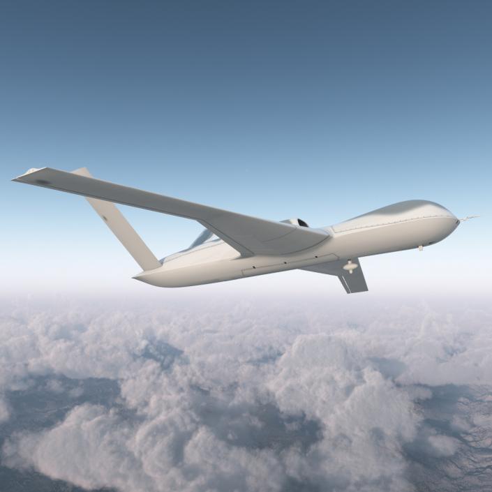 General Atomics Avenger UAV Rigged 3D model