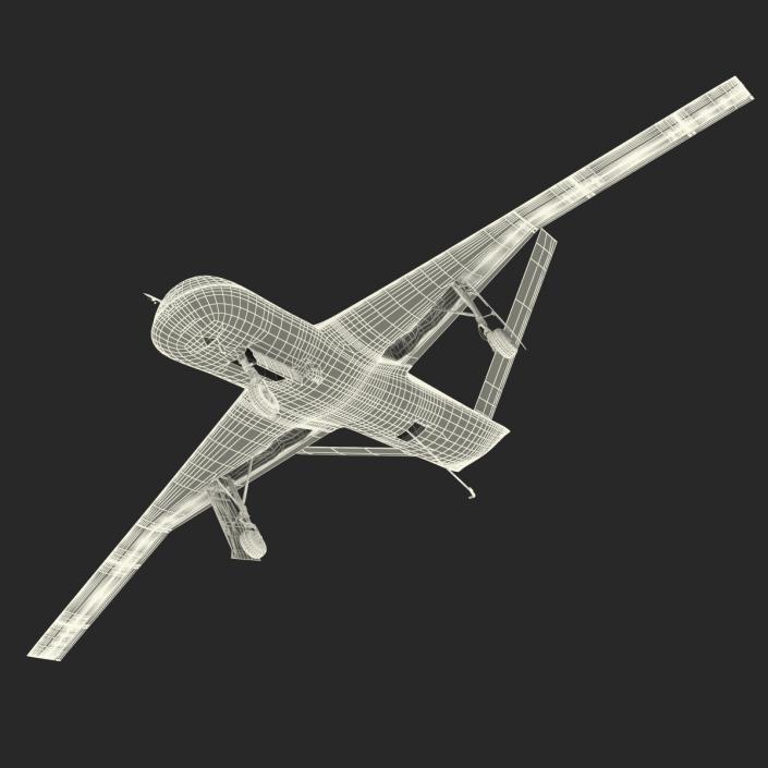 General Atomics Avenger UAV Rigged 3D model