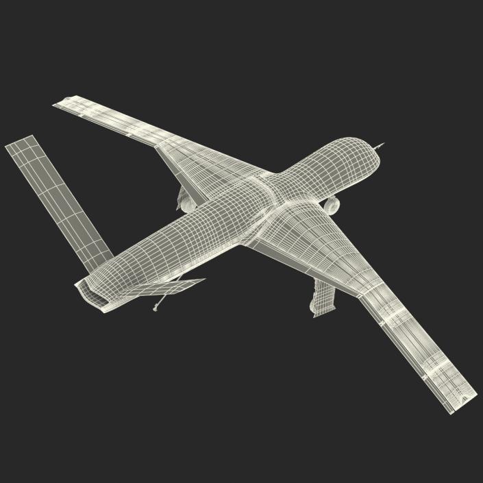 General Atomics Avenger UAV Rigged 3D model