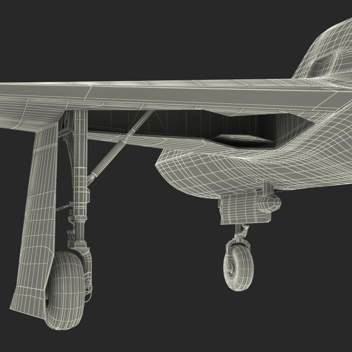 General Atomics Avenger UAV Rigged 3D model