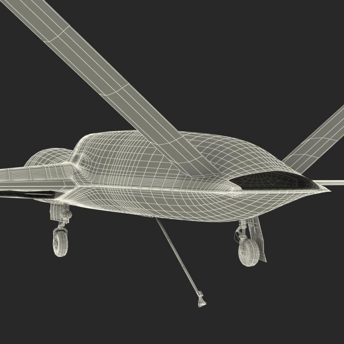 General Atomics Avenger UAV Rigged 3D model