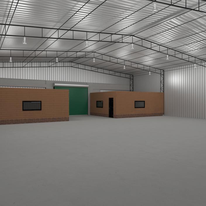 3D Warehouse Building 2 Green