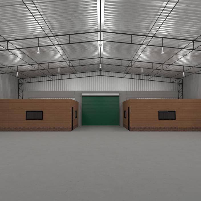 3D Warehouse Building 2 Green