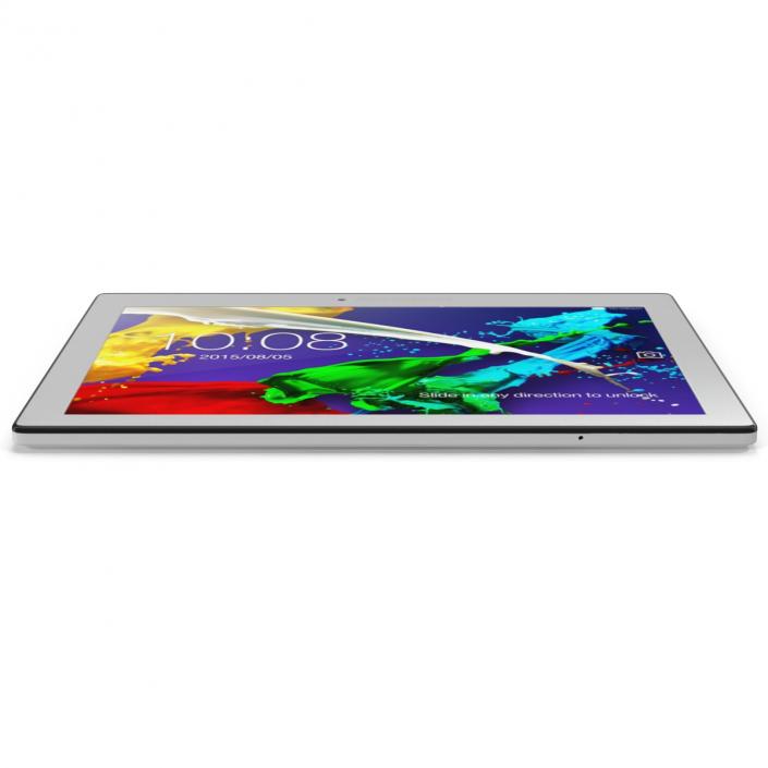 Tablet Lenovo Tab 2 A10 White 3D model