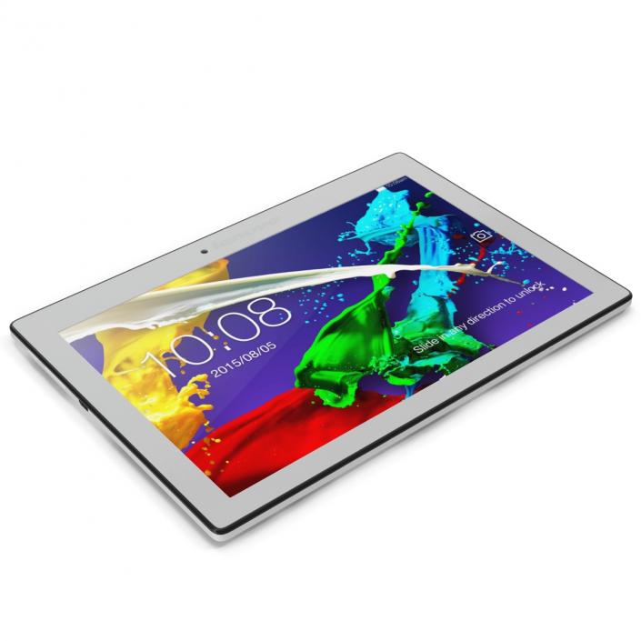 Tablet Lenovo Tab 2 A10 White 3D model