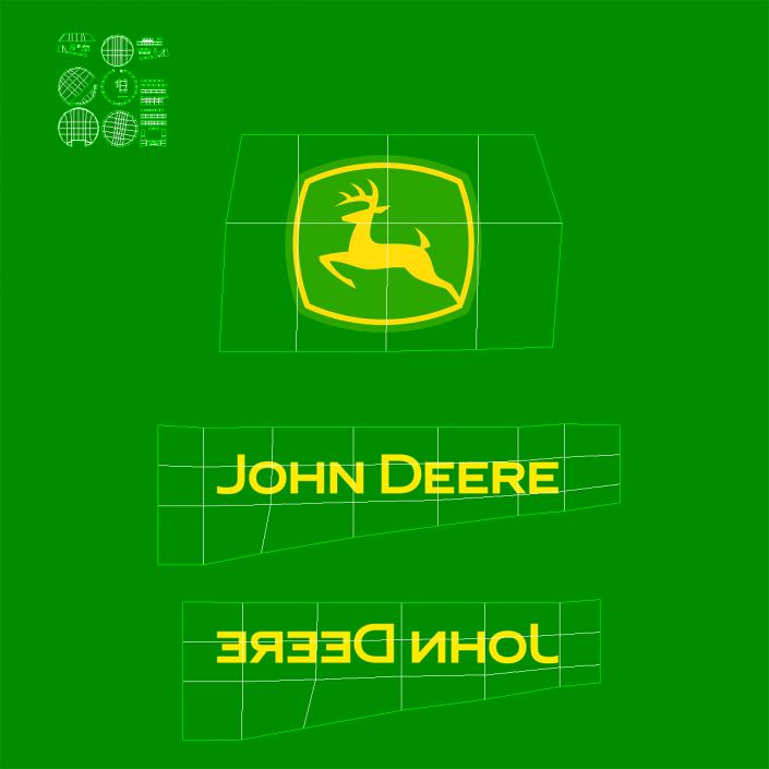 Tractor John Deere 8RT 3D