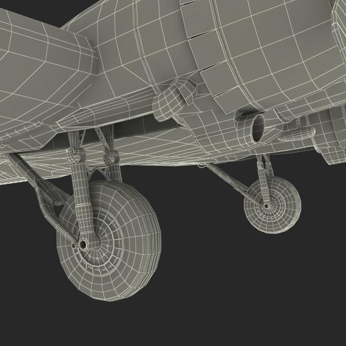 Douglas DC-3 Rigged 3D model