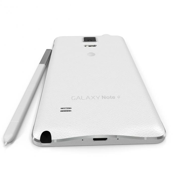 Samsung Galaxy Note 4 White 3D