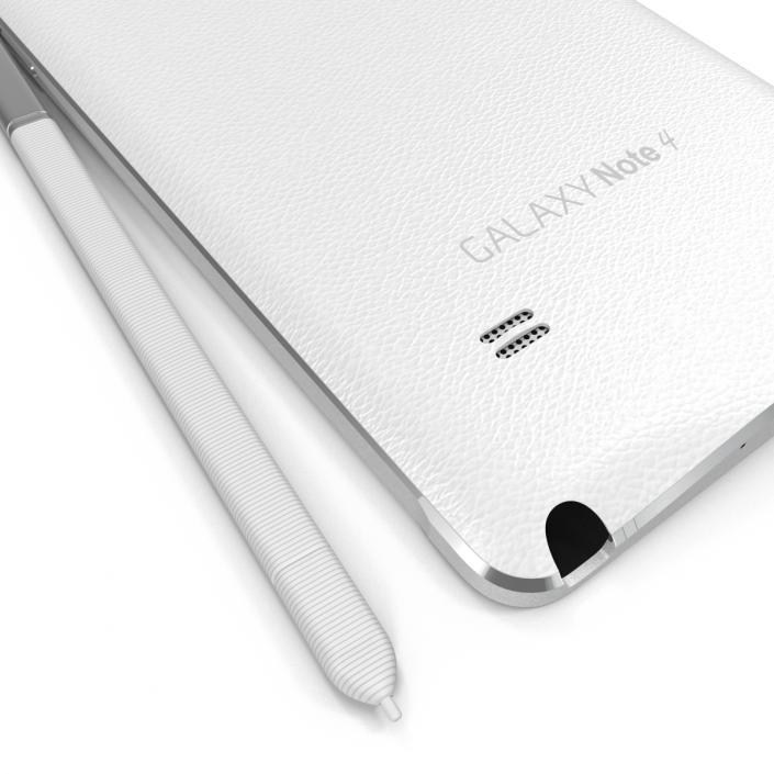 Samsung Galaxy Note 4 White 3D