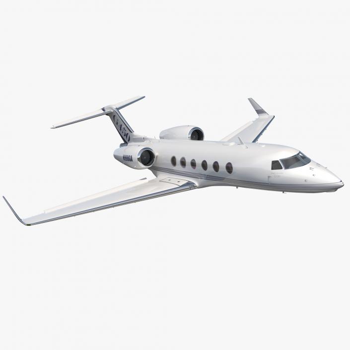 Gulfstream G450 Rigged 3D