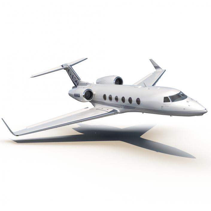 Gulfstream G450 Rigged 3D