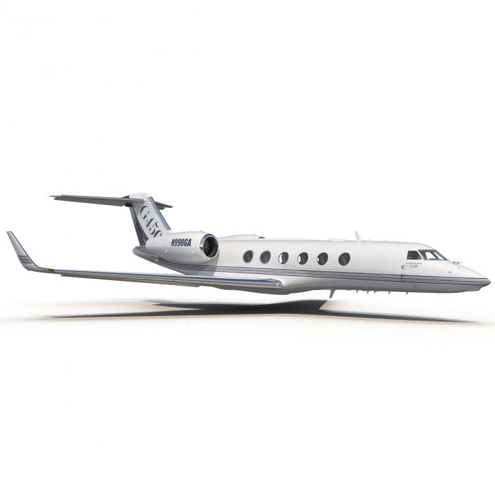 Gulfstream G450 Rigged 3D