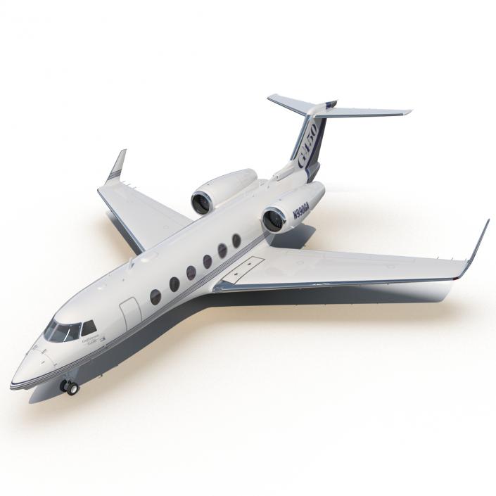 Gulfstream G450 Rigged 3D