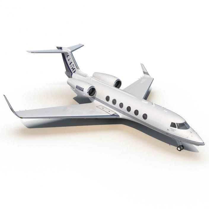 Gulfstream G450 Rigged 3D