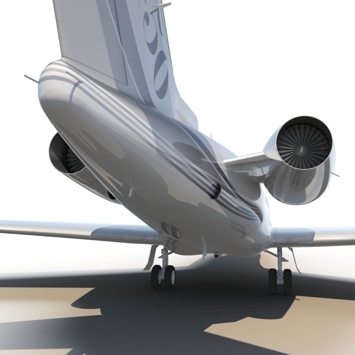 Gulfstream G450 Rigged 3D