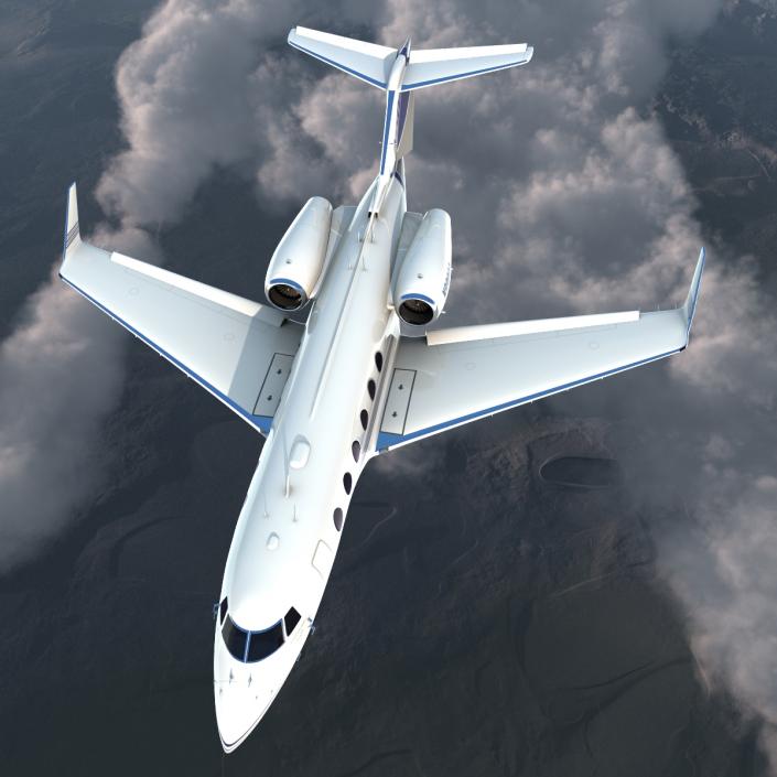 Gulfstream G450 Rigged 3D