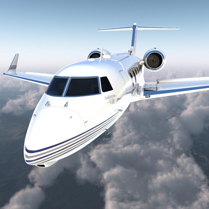 Gulfstream G450 Rigged 3D