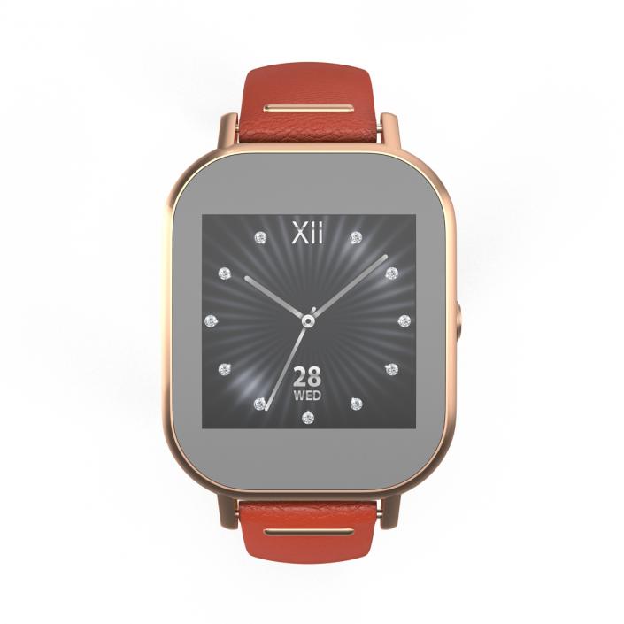 Smartwatch Asus ZenWatch 2 Leather Band 3D model